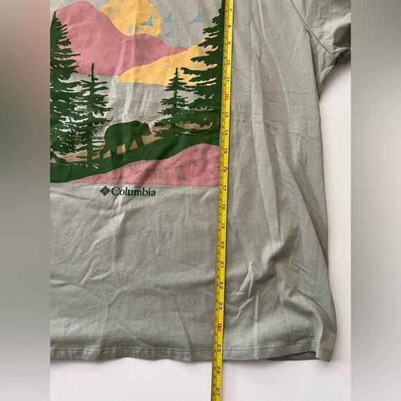 Columbia | Women's Short Sleeve Tee - Olive with Nature Graphic - Picture 7 of 7